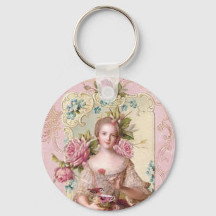 Rosa Rococo Keychain Nyckelring