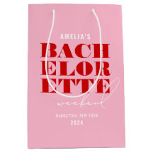 Rosa & Röd Bachelorette-helg i fet stil