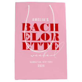 Rosa & Röd Bachelorette-helg i fet stil