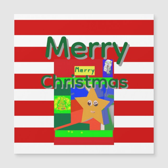 Rosa Röd God Jul  (Framsida)