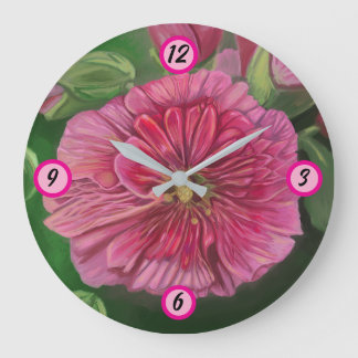 Rosa-röd Malva och syskon Stor Klocka