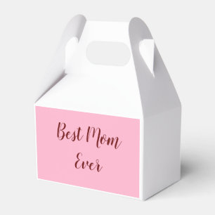 Rosa röd mors dag bästa mamma någonsin present läg presentaskar