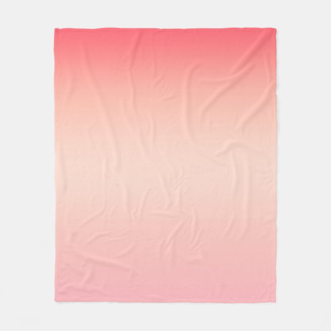 Rosa röd och gult färg övertoningsbakgrund fleecefilt (Framsidan)