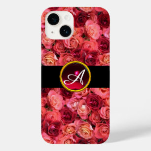 ROSA RÖD ROS FÄLT ,RED RUBY GEMSTONE MONOGRAM