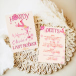 Rosa Röd Sista Rodeo Sjungfruns Inbjudan<br><div class="desc">Rosa Röd Sista Rodeo Sjungfruns Inbjudan</div>