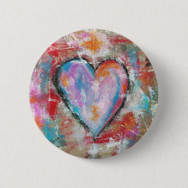 Rosa röda blått för våghalsig målning för knapp