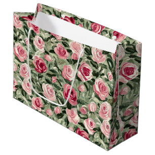 Rosa Röda Gröna Rosor Blommig Bröllopsdusch