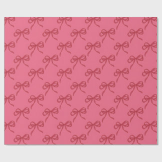 Rosa röda koketta slingor minimala och söta presentpapper