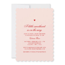 Rosa & Röda lite Sweetheart Baby Shower