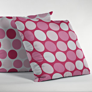 Rosa & Röda Polka dots Decorative Dekorativ kudde