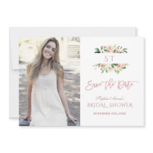 Rosa rodnad blommande roséguld bröllopsdusch-foto