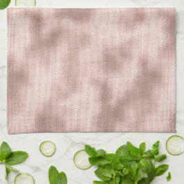 Rosa rodnad rosé guld bröllopsdusch kökshandduk