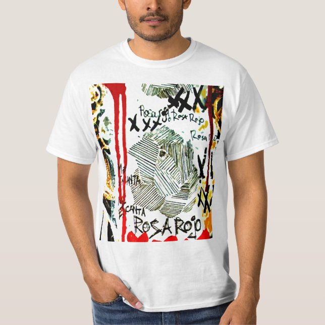 Rosa Rojo utslagsplatsskjorta Tee Shirt (Framsida)