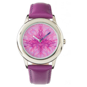 ROSA ROKE - Modern och abstrakt Fractal Art - Armbandsur