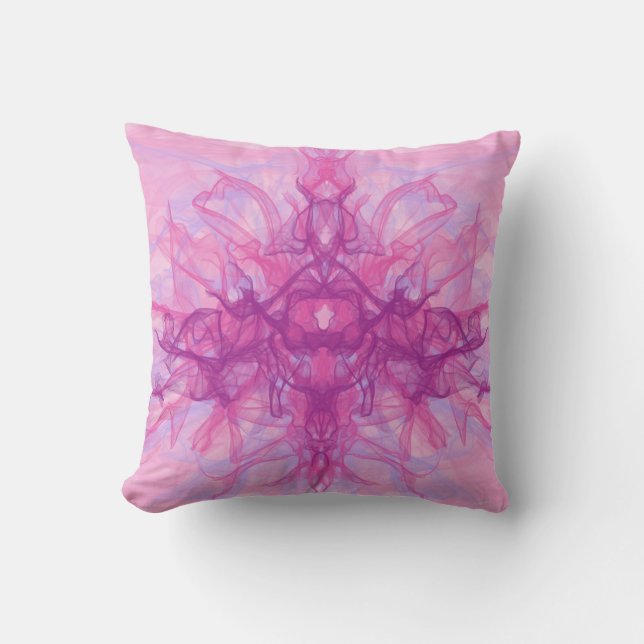 ROSA ROKE - Modern och abstrakt Fractal Art - Kudde (Framsida)