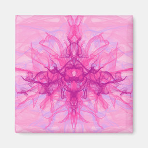 ROSA ROKE - Modern och abstrakt Fractal Art - Magnet