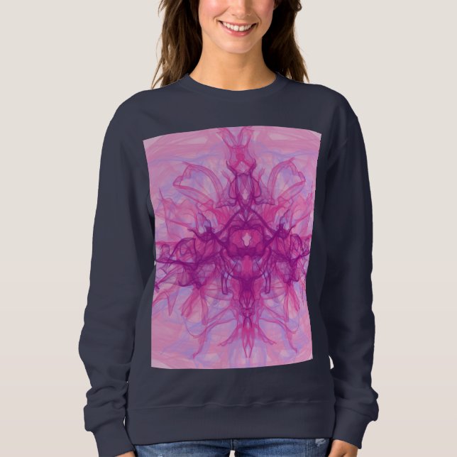 ROSA ROKE - Modern och abstrakt Fractal Art - T Shirt (Framsida)