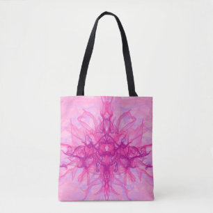 ROSA ROKE - Modern och abstrakt Fractal Art - Tygkasse