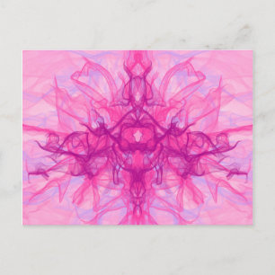 ROSA ROKE - Modern och abstrakt Fractal Art - Vykort