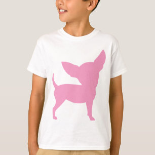 Rosa rolig Chihuahua T-shirt