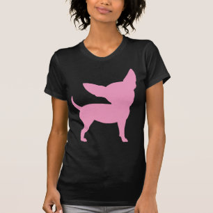 Rosa rolig Chihuahua Tee Shirt