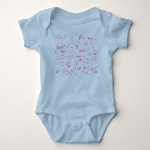Rosa Roligt Baby T-Shirt