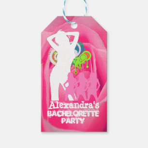 Rosa roligt party Flickor personlig bachelorette Presentetikett