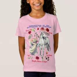 (Rosa) Roligten Unicorn Cats T Shirt