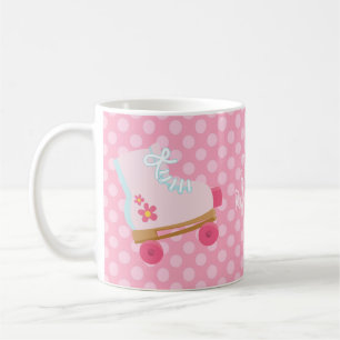Rosa Rollerskates mugg