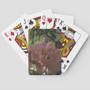 Rosa romantisk fotoklassiker som leker kort spel kort