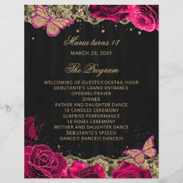 Rosa ros 18 Programmet ljus och Ro Ceremony