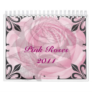 Rosa ros 2011 blom- kalender