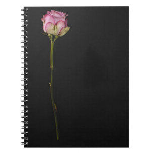 Rosa ros 3 anteckningsbok