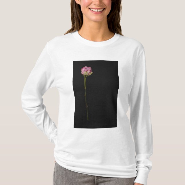 Rosa ros 3 tee shirt (Framsida)