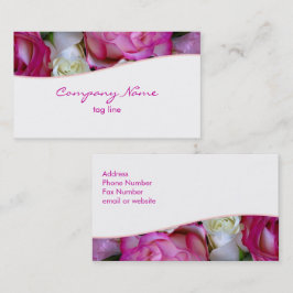 Rosa ros Affärskort Visitkort