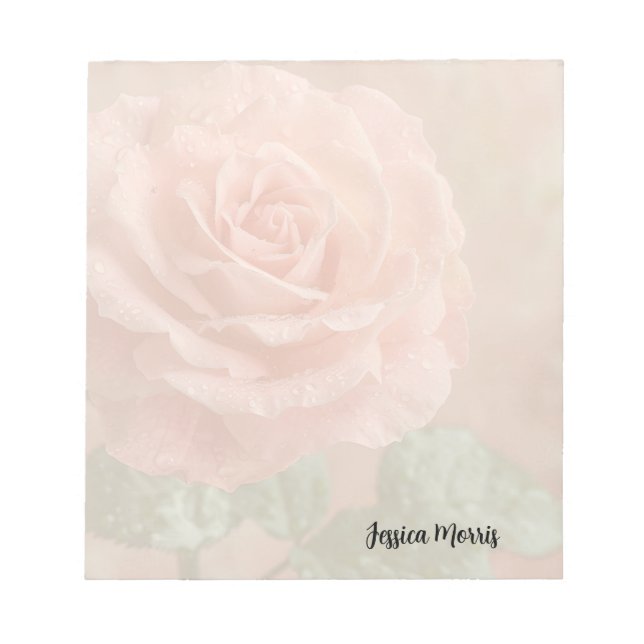 Rosa ros anteckningsblock (Framsida)