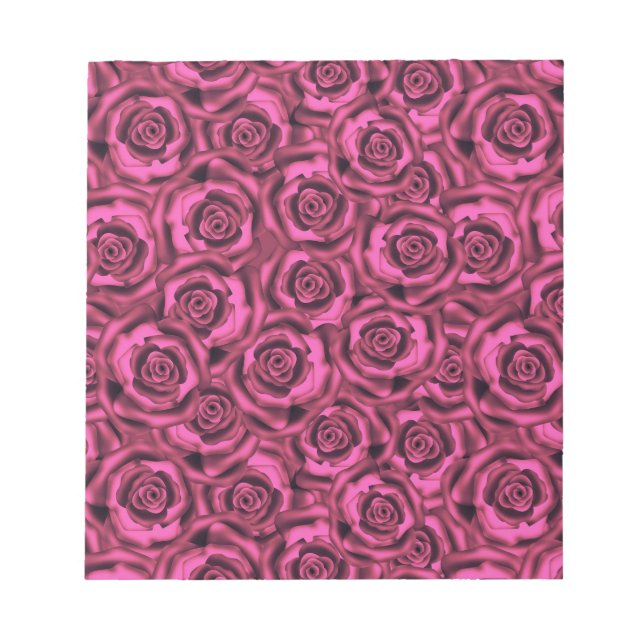 Rosa ros anteckningsblock (Framsida)