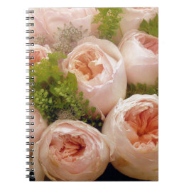 Rosa ros anteckningsbok