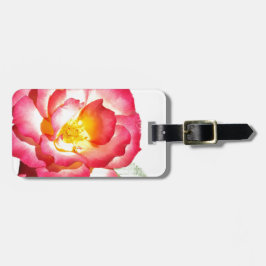 Rosa ros bagagebricka