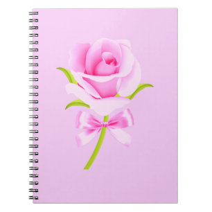 Rosa ros bärbar dator anteckningsbok