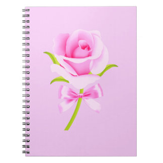 Rosa ros bärbar dator anteckningsbok