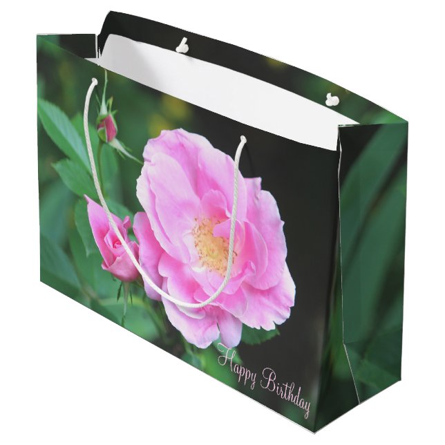 Rosa ros Birthday Bag (Baksidan Vinklad)