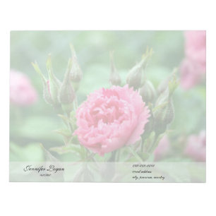Rosa ros blomma, florfoto. anteckningsblock