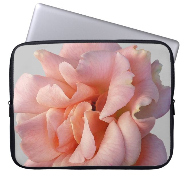 rosa ros-blomma laptop fodral (Framsidan)
