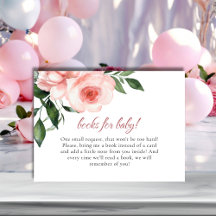 Rosa ros Blommigt Baby Shower Bokar för Baby