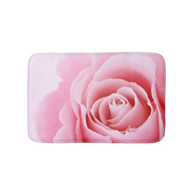 Rosa ros Blommigt Bath Mat Badrumsmatta (Framsidan)