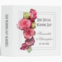 Rosa ros blommigt bouquet bröllop