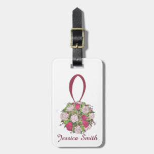 Rosa ros Blommigt Bridesmaid Bouquet Bröllopsfest Bagagebricka