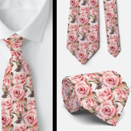Rosa ros Blommigt Flowers Slips