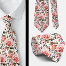 Rosa ros Blommigt Flowers Slips